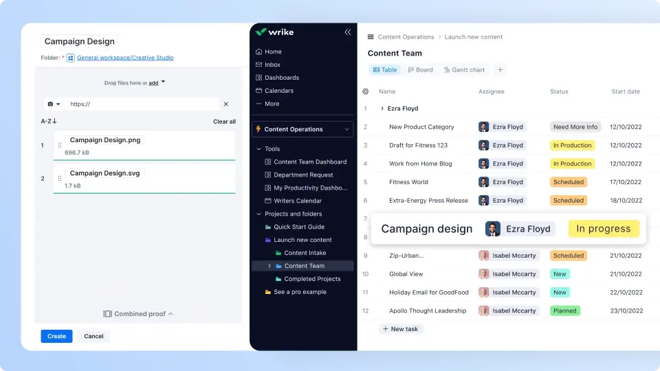 Seamlessy generate Wrik tastks with Ziflow integration - Campaign design list-1